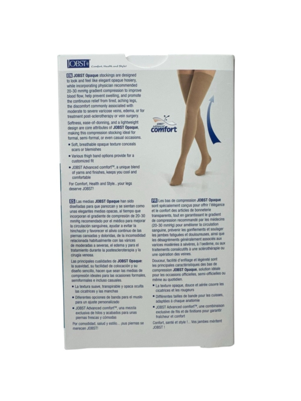 Jobst Opaque Medical Compression 20-30 mmHg Thigh Stockings Classic Black NWT - Picture 2 of 5